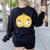 The Cool Bean Good Egg Teacher Halloween Costume Food Group Women's Sweatshirt Back Print Black The Cool Bean Good Egg Teacher Halloween Costume Food Group Women's Sweatshirt Back Print Black