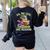 All The Cool Dragons Are Reading Dragon Teacher Women's Sweatshirt Back Print Black All The Cool Dragons Are Reading Dragon Teacher Women's Sweatshirt Back Print Black