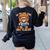 All The Cool Lions Are Reading Lion Teacher Men Women Kids Women's Sweatshirt Back Print Black