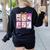 Coquette Bow Spooky Teacher Ghost Halloween Trick Or Teach Women's Sweatshirt Back Print Black Coquette Bow Spooky Teacher Ghost Halloween Trick Or Teach Women's Sweatshirt Back Print Black