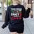 Crazy Teacher Men Women School Teachers Women's Sweatshirt Back Print Black Crazy Teacher Men Women School Teachers Women's Sweatshirt Back Print Black