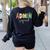 Cute Admin Squad Crew Team Back To School Teacher For Men Women Women's Sweatshirt Back Print Black Cute Admin Squad Crew Team Back To School Teacher For Men Women Women's Sweatshirt Back Print Black