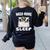 Cute Boston Terrier Need More Sleep Pajamas Nightgown Women's Sweatshirt Back Print Black