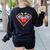 Cute Distressed Super Teacher Superhero Apple Women's Sweatshirt Back Print Black Cute Distressed Super Teacher Superhero Apple Women's Sweatshirt Back Print Black