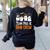 Cute Ghost Team Pre K Boo Crew Halloween Teacher Student Women's Sweatshirt Back Print Black Cute Ghost Team Pre K Boo Crew Halloween Teacher Student Women's Sweatshirt Back Print Black