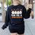 Cute Ghosts Pre-K Boo Crew Teachers Halloween Party Team For Men Women Kids Women's Sweatshirt Back Print Black