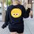 Cute Good Egg Teacher Halloween Costume Group The Big Cheese Women's Sweatshirt Back Print Black Cute Good Egg Teacher Halloween Costume Group The Big Cheese Women's Sweatshirt Back Print Black