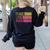 Cute Math Teacher Peace Love Math Women's Sweatshirt Back Print Black Cute Math Teacher Peace Love Math Women's Sweatshirt Back Print Black