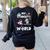 Cute Teacher My Students Are Out-Of This World Space Women's Sweatshirt Back Print Black Cute Teacher My Students Are Out-Of This World Space Women's Sweatshirt Back Print Black