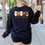 Daycare Teacher Halloween Infant Squad Spooky Childcare Fall Women's Sweatshirt Back Print Black