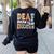 Deaf Dream Team Education Deaf Education Teacher Women's Sweatshirt Back Print Black Deaf Dream Team Education Deaf Education Teacher Women's Sweatshirt Back Print Black