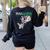 Dino Para Professional Teacher Collection T-Rex Dinosaur Paraeducator Assistant Teacher Women's Sweatshirt Back Print Black