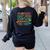 Dinosaurs Didnt Read Book Lover Boys Kids Teacher Women's Sweatshirt Back Print Black