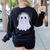 Dont Judge a Disability By Its Visibility Teacher Women's Sweatshirt Back Print Black Dont Judge a Disability By Its Visibility Teacher Women's Sweatshirt Back Print Black