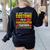 I Don't Need A Costume I'm A Kindergarten Teacher Halloween Women's Sweatshirt Back Print Black