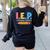 I E P I Encourage Progress Special Education Teacher Women's Sweatshirt Back Print Black