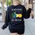 Earth Rotation Earth Day Science Teacher Kids Women Women's Sweatshirt Back Print Black
