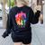 Earth Without Art Is Just Eh Painting Artist Pun Art Teacher Women's Sweatshirt Back Print Black
