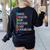 Educar Bilingual Spanish Teacher Women's Sweatshirt Back Print Black