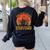 English Teacher Matching This Is My Scary Halloween Costume Women's Sweatshirt Back Print Black