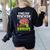 English Teachers Love Brains Zombie Teacher School Halloween Women's Sweatshirt Back Print Black English Teachers Love Brains Zombie Teacher School Halloween Women's Sweatshirt Back Print Black