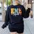 ENL Squad Back To School Teachers Students ENL Crew Men Women Girls Kids Women's Sweatshirt Back Print Black