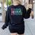 ESL Squad Teacher English As A Second Language Women's Sweatshirt Back Print Black ESL Squad Teacher English As A Second Language Women's Sweatshirt Back Print Black
