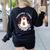 Espooky Vibes Maestra Halloween Spanish Mexican Teacher Women's Sweatshirt Back Print Black