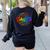 Exceptional Educator Squad Special Education Teacher Autism Women's Sweatshirt Back Print Black