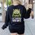 Eye Survived 100 Days Of School Monster Lover Teacher Kids Women's Sweatshirt Back Print Black Eye Survived 100 Days Of School Monster Lover Teacher Kids Women's Sweatshirt Back Print Black