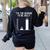 Fa La 8 Math Pun Math Teacher Christmas Women's Sweatshirt Back Print Black