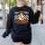 Fab Boo Lous 5th Grade Teacher Retro Ghost Spooky Halloween Women's Sweatshirt Back Print Black Fab Boo Lous 5th Grade Teacher Retro Ghost Spooky Halloween Women's Sweatshirt Back Print Black