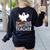Faboolous Substitute Teacher Halloween Costume Women's Sweatshirt Back Print Black