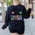 Favorite Actors Theater Drama Teacher Drama Teaching Women's Sweatshirt Back Print Black