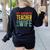 My Favorite Teacher Is My Wife Women's Sweatshirt Back Print Black My Favorite Teacher Is My Wife Women's Sweatshirt Back Print Black