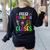 Feliz Primer Dia De Clases Kids Girl Teacher Spanish School Women's Sweatshirt Back Print Black Feliz Primer Dia De Clases Kids Girl Teacher Spanish School Women's Sweatshirt Back Print Black