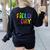 Field Day Yellow Team For Teacher Kids Field Day Games Women's Sweatshirt Back Print Black Field Day Yellow Team For Teacher Kids Field Day Games Women's Sweatshirt Back Print Black