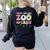 Field Zoo Trip Shirt For Teacher First Grade Crew For Men Women Kids Women's Sweatshirt Back Print Black Field Zoo Trip Shirt For Teacher First Grade Crew For Men Women Kids Women's Sweatshirt Back Print Black