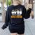 Fifth Grade Boo Crew Halloween Teacher Costume Women's Sweatshirt Back Print Black