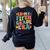 In My Fifth Grade Era 5th Grade Teacher Back To School Women's Sweatshirt Back Print Black