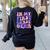 In My First Grade Era 1st Grade Girls Teacher Back To School Women's Sweatshirt Back Print Black In My First Grade Era 1st Grade Girls Teacher Back To School Women's Sweatshirt Back Print Black