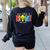 Your Future Is Bright Educator Teacher Student Women's Sweatshirt Back Print Black Your Future Is Bright Educator Teacher Student Women's Sweatshirt Back Print Black