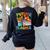 Future Teacher Costume For Kids Back To School Boy Girl Women's Sweatshirt Back Print Black