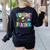 Future Teacher Kid's Career Women's Sweatshirt Back Print Black Future Teacher Kid's Career Women's Sweatshirt Back Print Black