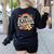 Future Teacher Kids Youth Girls Rainbow Pre-k Kindergarten Women's Sweatshirt Back Print Black