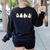 Ghosts Reading Books Library Halloween Teacher Men Women Kid Women's Sweatshirt Back Print Black