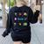 God Says Im Teacher Christian Back To School Religious Women's Sweatshirt Back Print Black God Says Im Teacher Christian Back To School Religious Women's Sweatshirt Back Print Black