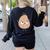 Good Egg Teacher Halloween Costume The Couch Potato Women's Sweatshirt Back Print Black Good Egg Teacher Halloween Costume The Couch Potato Women's Sweatshirt Back Print Black