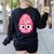 Good Egg Teacher Halloween Costume Group The Greg Egg Women's Sweatshirt Back Print Black Good Egg Teacher Halloween Costume Group The Greg Egg Women's Sweatshirt Back Print Black