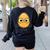Good Egg Teacher Halloween Costume The Smart Cookie Women's Sweatshirt Back Print Black